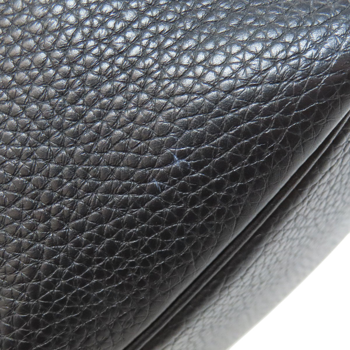 HERMES Handbag Taurillon Clemence black Picotin Lock PM Gold Metal