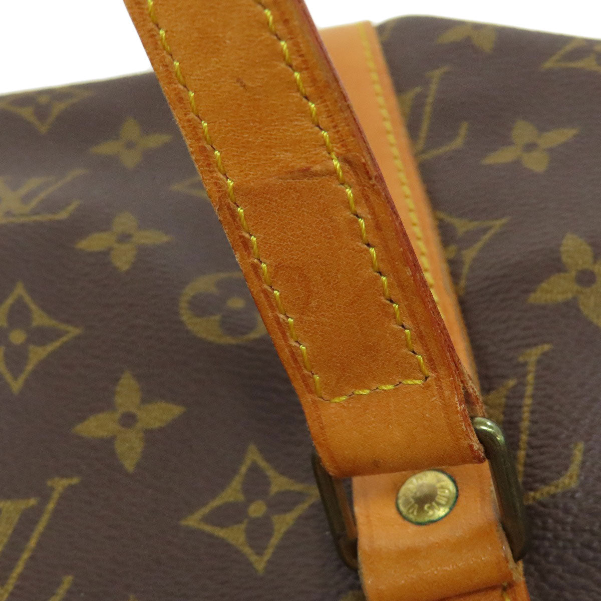 LOUIS VUITTON Boston Duffel bag M41626 Monogram canvas Brown Sac Souple35