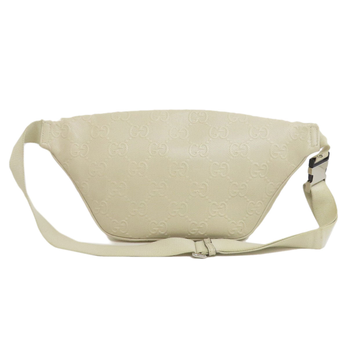 GUCCI Sling bag 645093 Calfskin white GG emboss