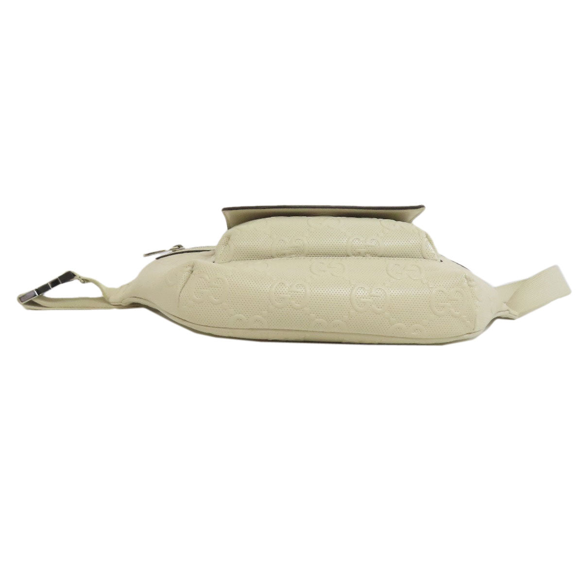 GUCCI Sling bag 645093 Calfskin white GG emboss