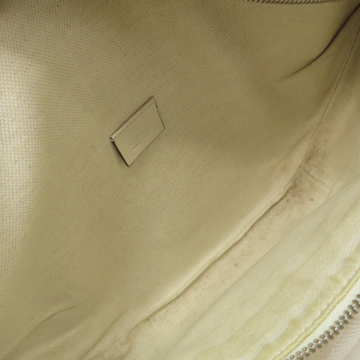 GUCCI Sling bag 645093 Calfskin white GG emboss