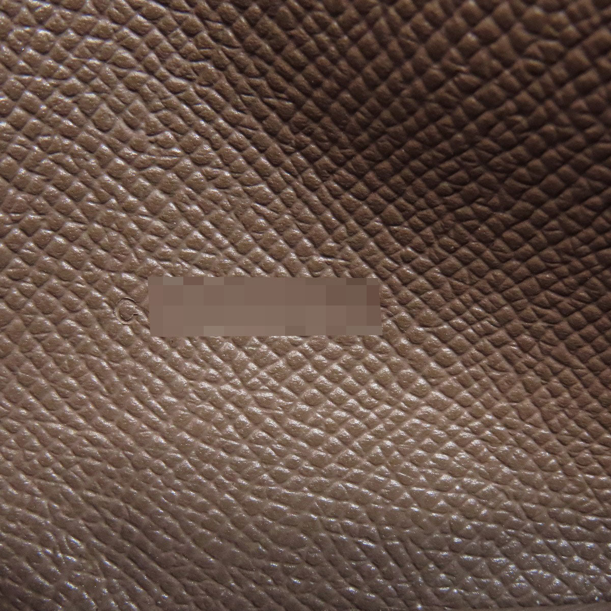 HERMES Long Wallet Purse Epsom gray Bearn soufflet ethane SilverMetal