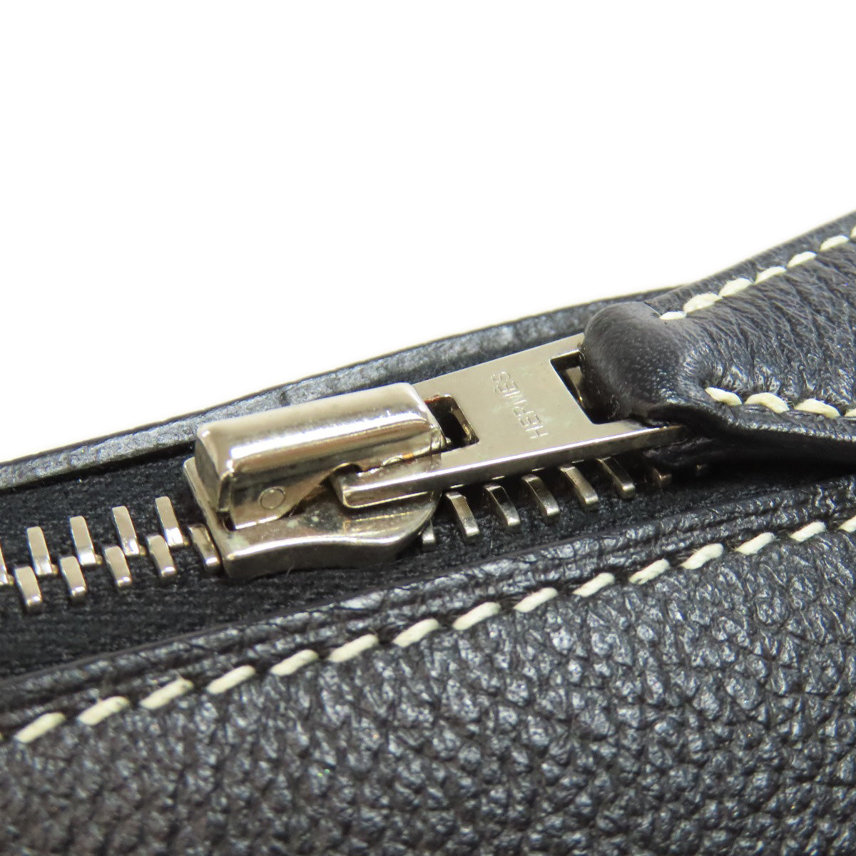 HERMES Handbag Vossikkim black Bolide Relax 35 SilverMetal