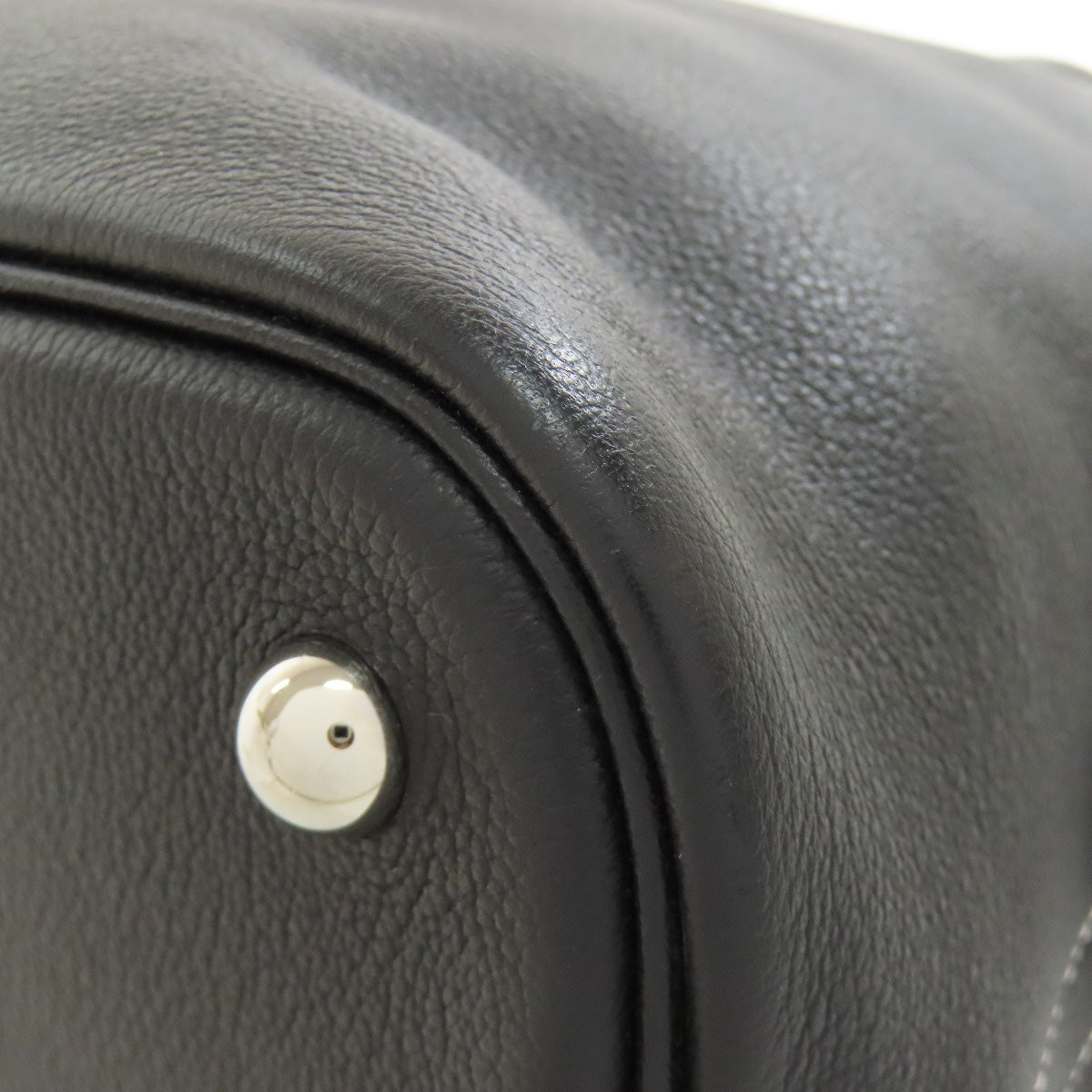 HERMES Handbag Vossikkim black Bolide Relax 35 SilverMetal