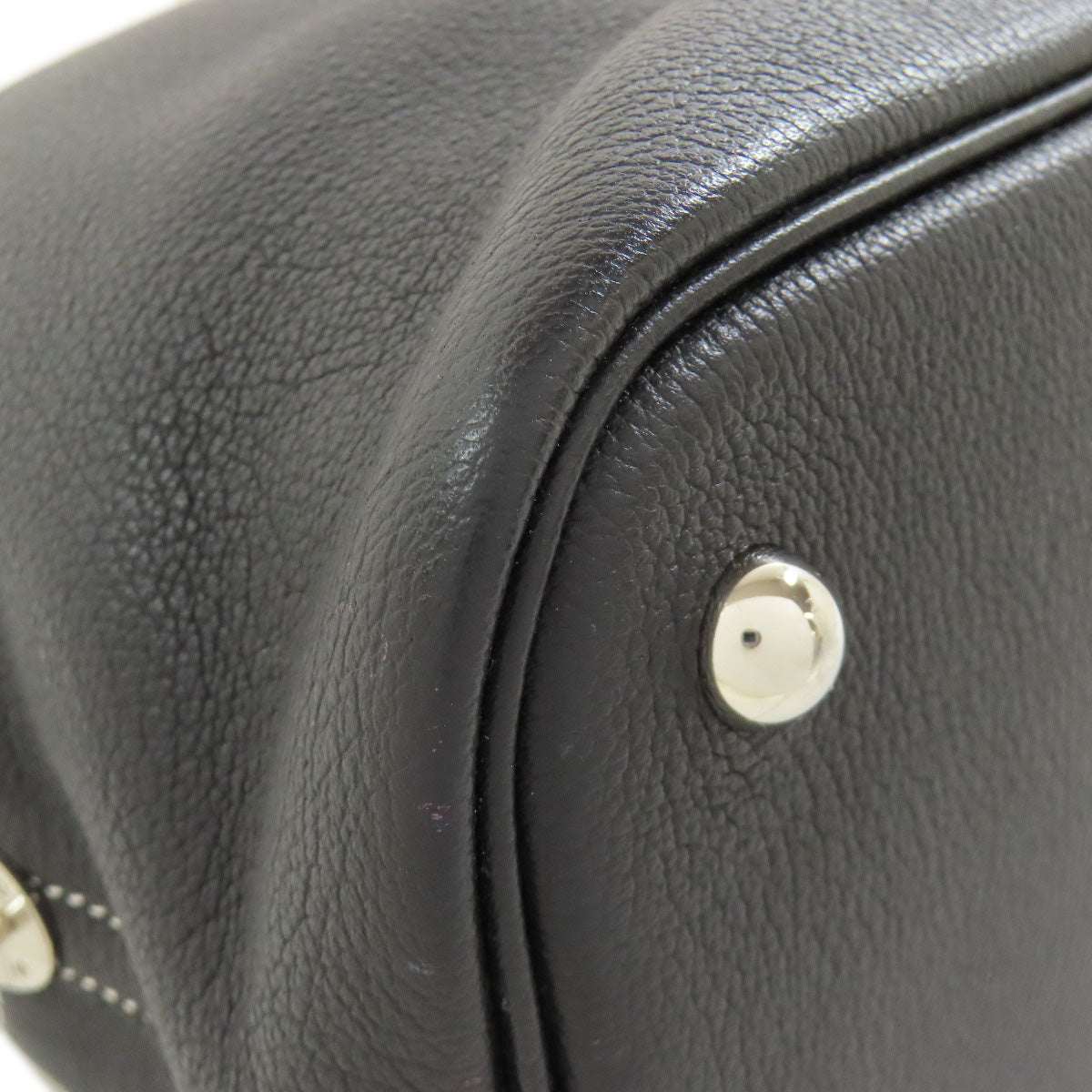 HERMES Handbag Vossikkim black Bolide Relax 35 SilverMetal
