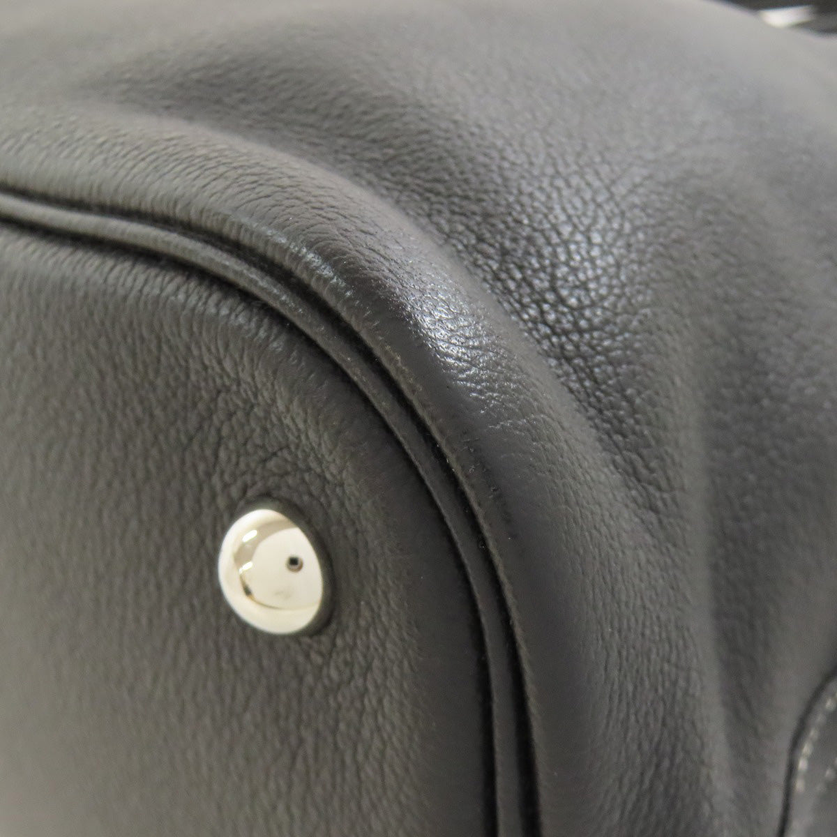 HERMES Handbag Vossikkim black Bolide Relax 35 SilverMetal