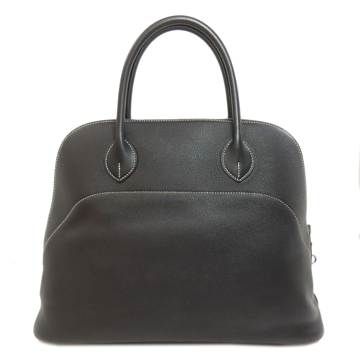 HERMES Handbag Vossikkim black Bolide Relax 35 SilverMetal
