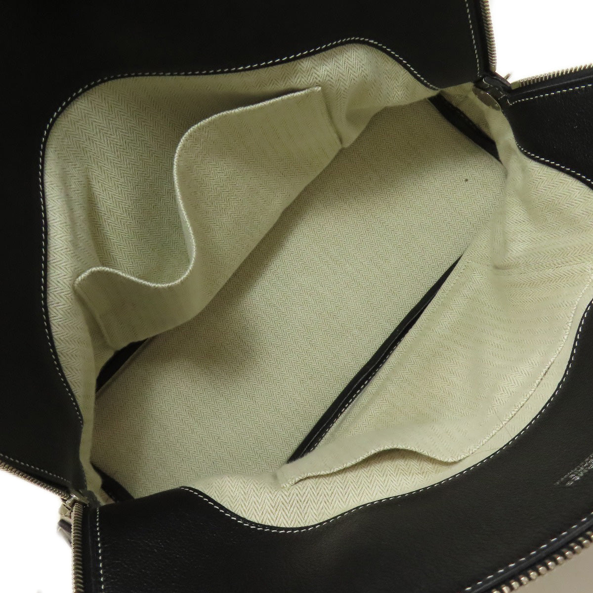 HERMES Handbag Vossikkim black Bolide Relax 35 SilverMetal
