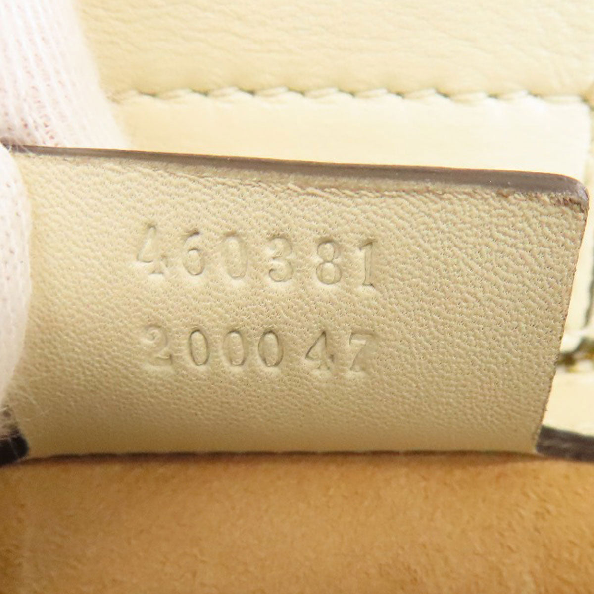 GUCCI Handbag 460881 Calfskin white Sylvie 2WAY
