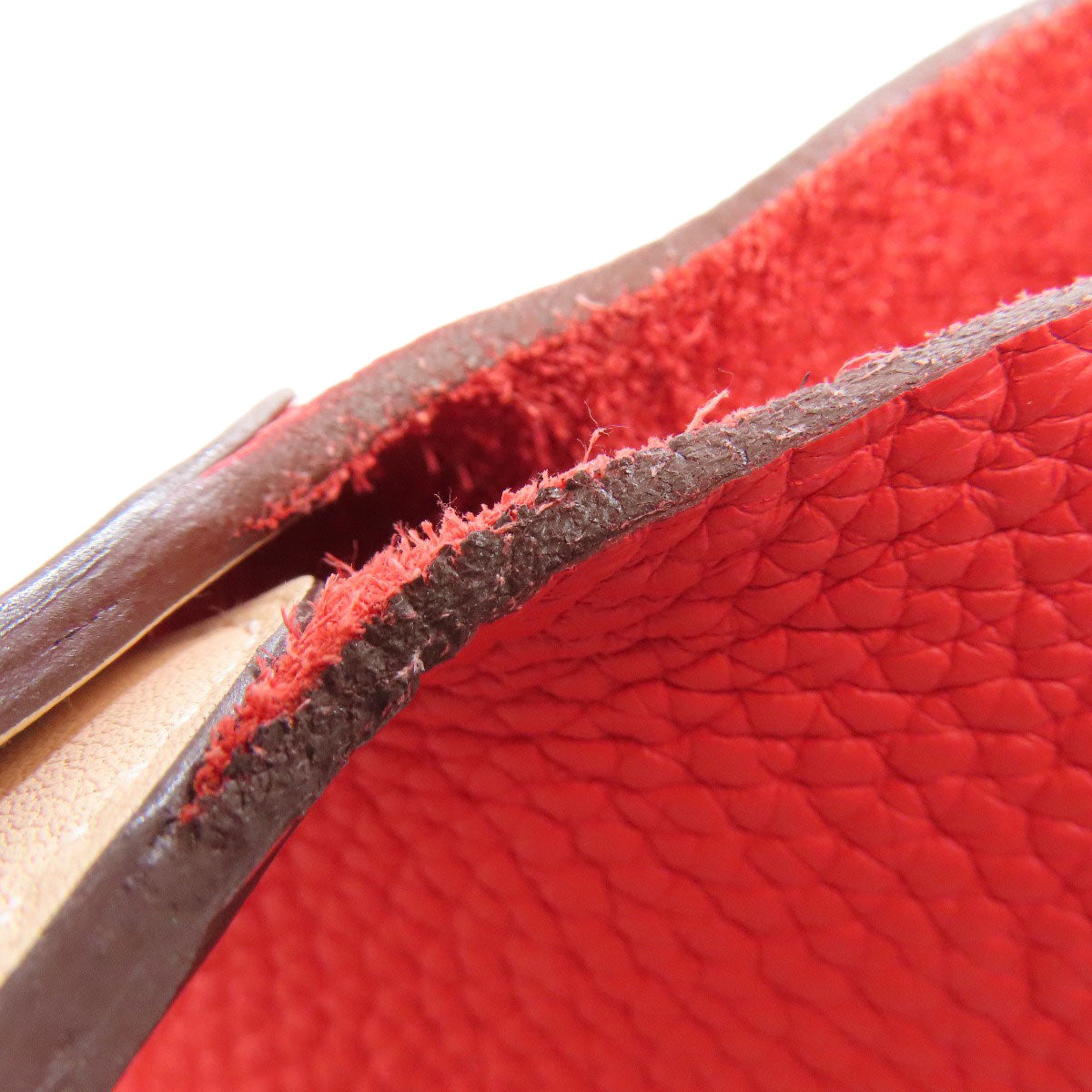 HERMES Handbag Taurillon Clemence Red Picotin Lock MM Touch SilverMetal