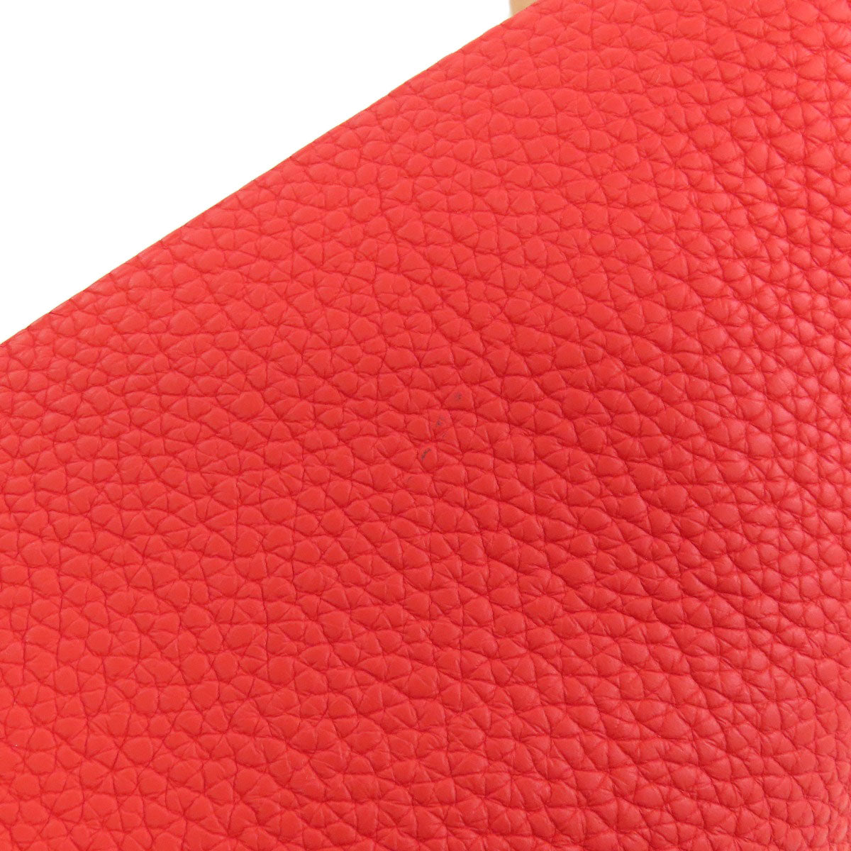HERMES Handbag Taurillon Clemence Red Picotin Lock MM Touch SilverMetal