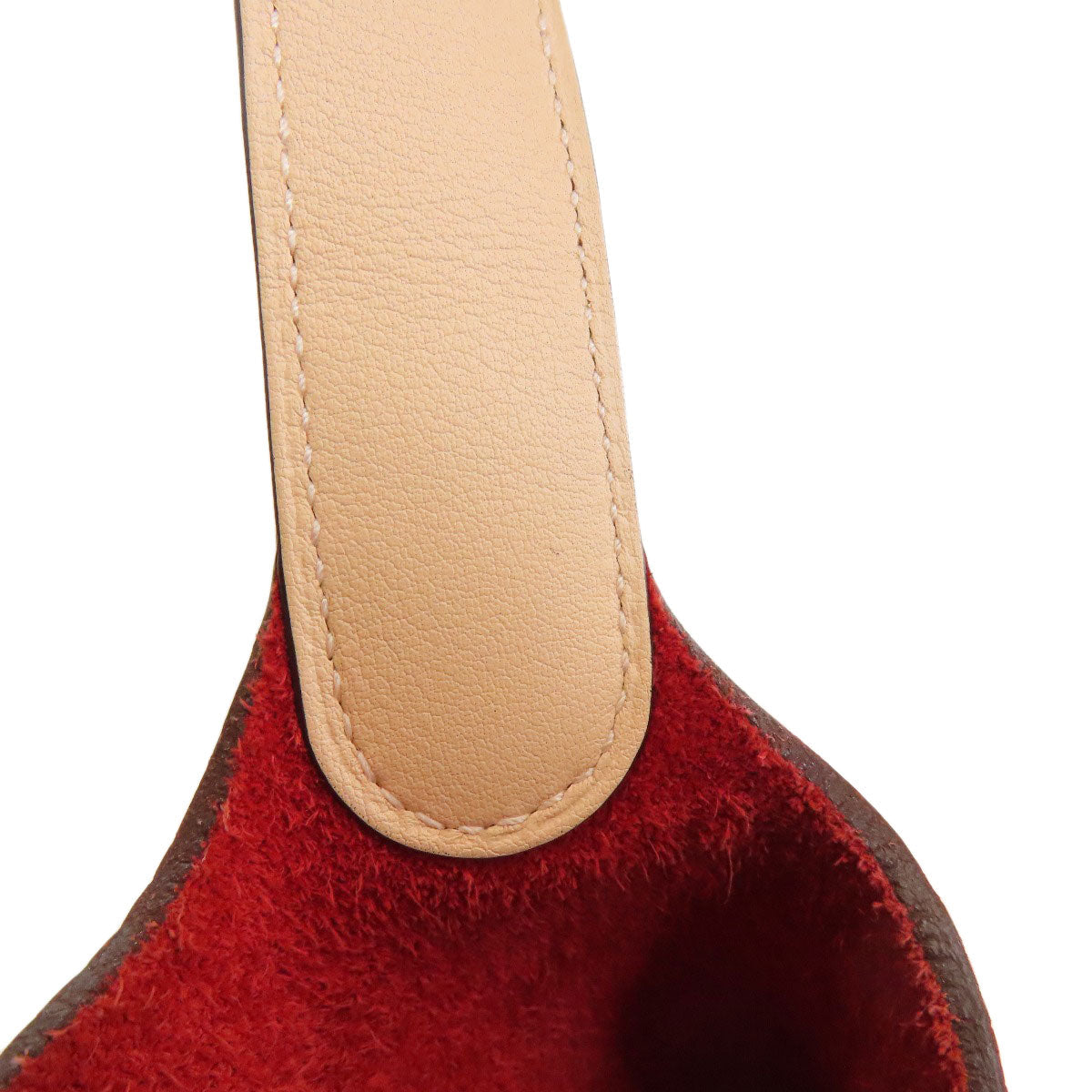 HERMES Handbag Taurillon Clemence Red Picotin Lock MM Touch SilverMetal