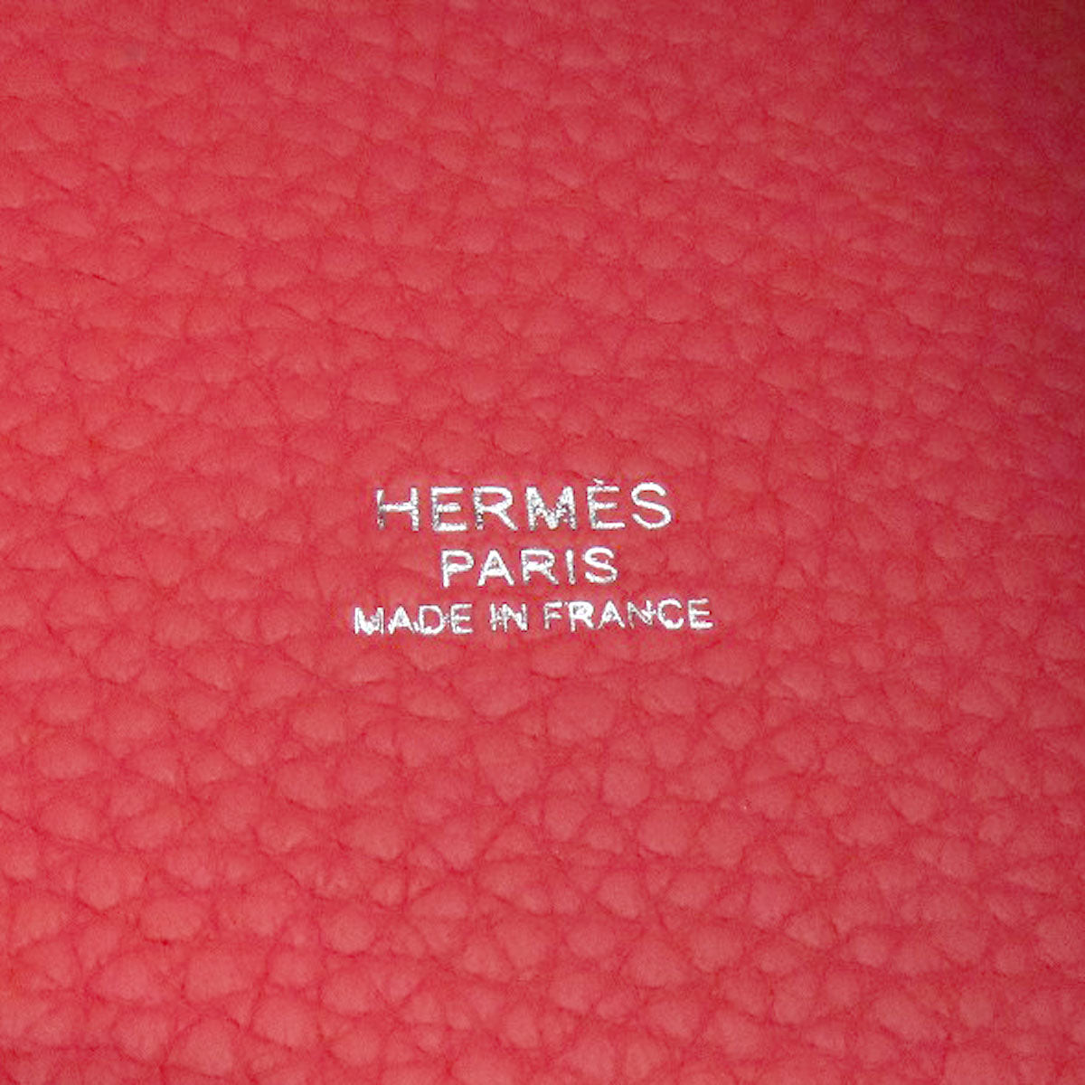 HERMES Handbag Taurillon Clemence Red Picotin Lock MM Touch SilverMetal