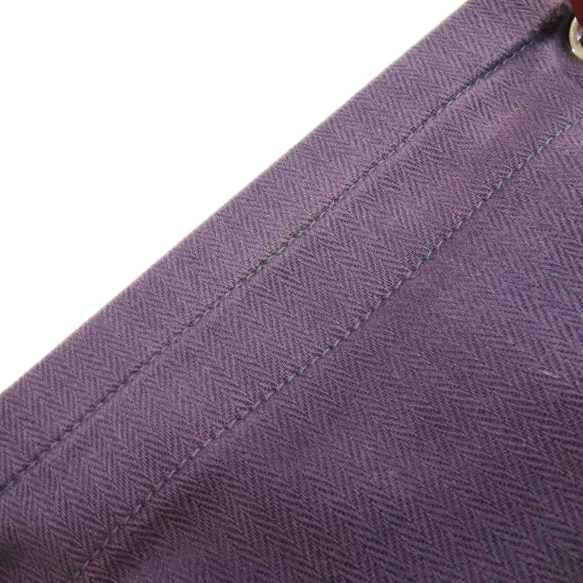 HERMES Shoulder Bag canvas Navy Sac Aline MM