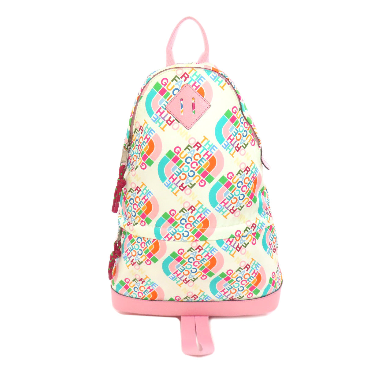 GUCCI Backpack 650288 Nylon white The north face collaboration