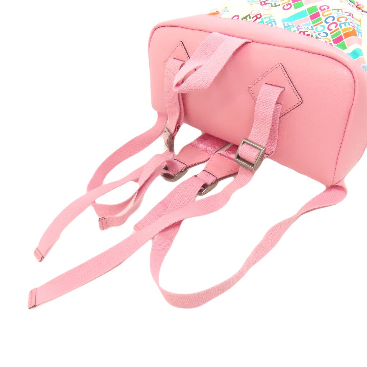 GUCCI Backpack 650288 Nylon white The north face collaboration