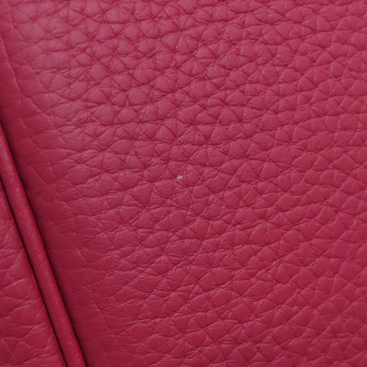 HERMES Handbag Taurillon Clemence Red Picotin Lock PM SilverMetal