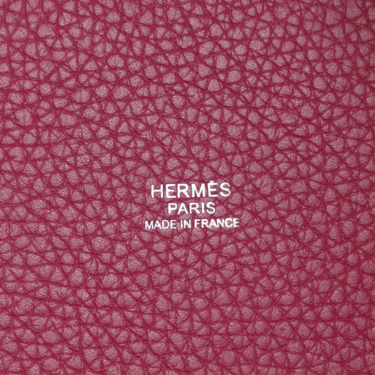 HERMES Handbag Taurillon Clemence Red Picotin Lock PM SilverMetal