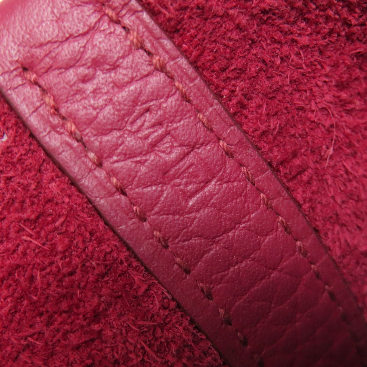 HERMES Handbag Taurillon Clemence Red Picotin Lock PM SilverMetal