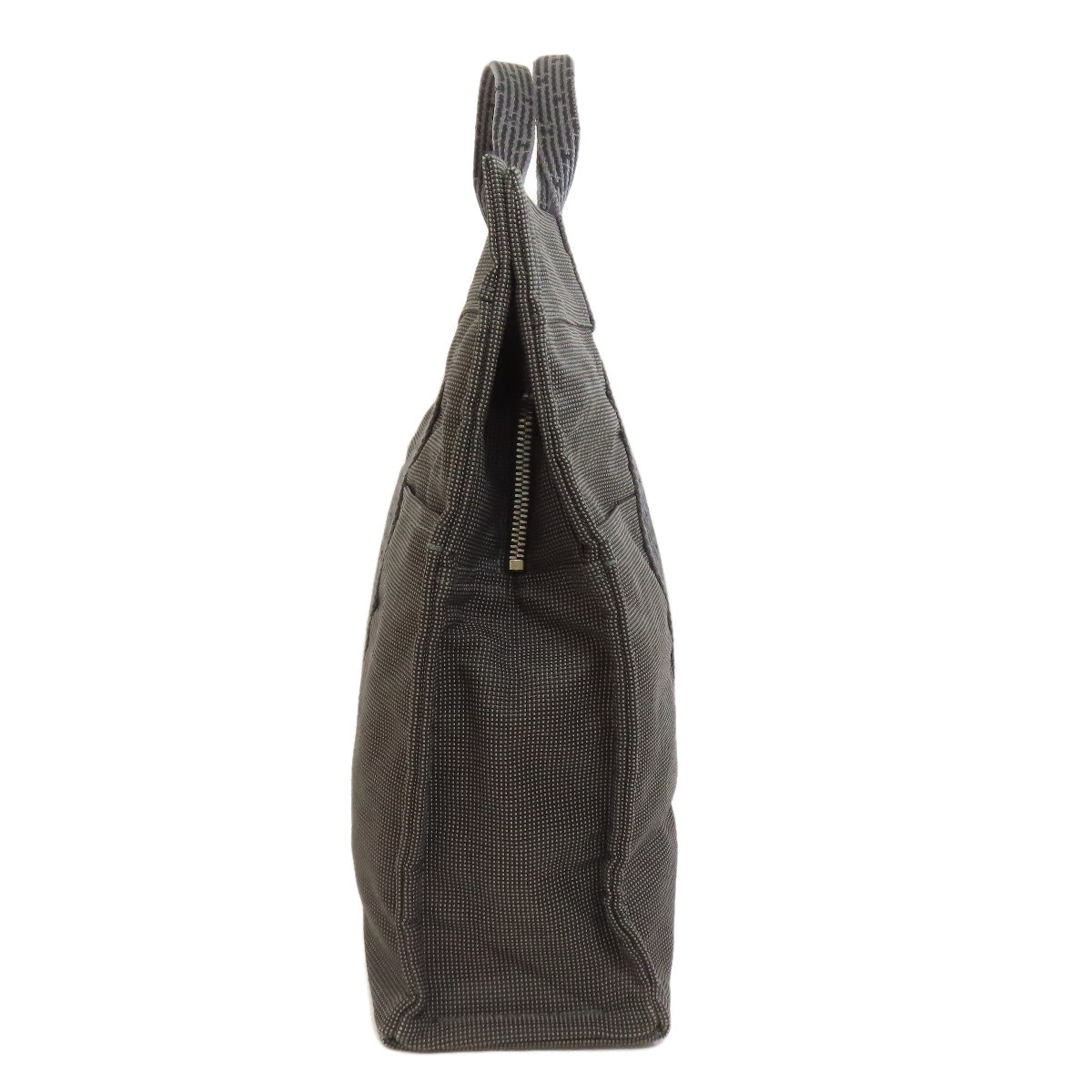 HERMES Handbag canvas gray Her LineMM