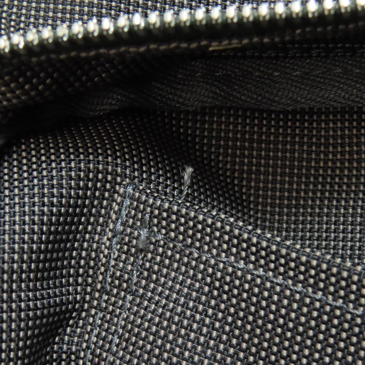 HERMES Handbag canvas gray Her LineMM