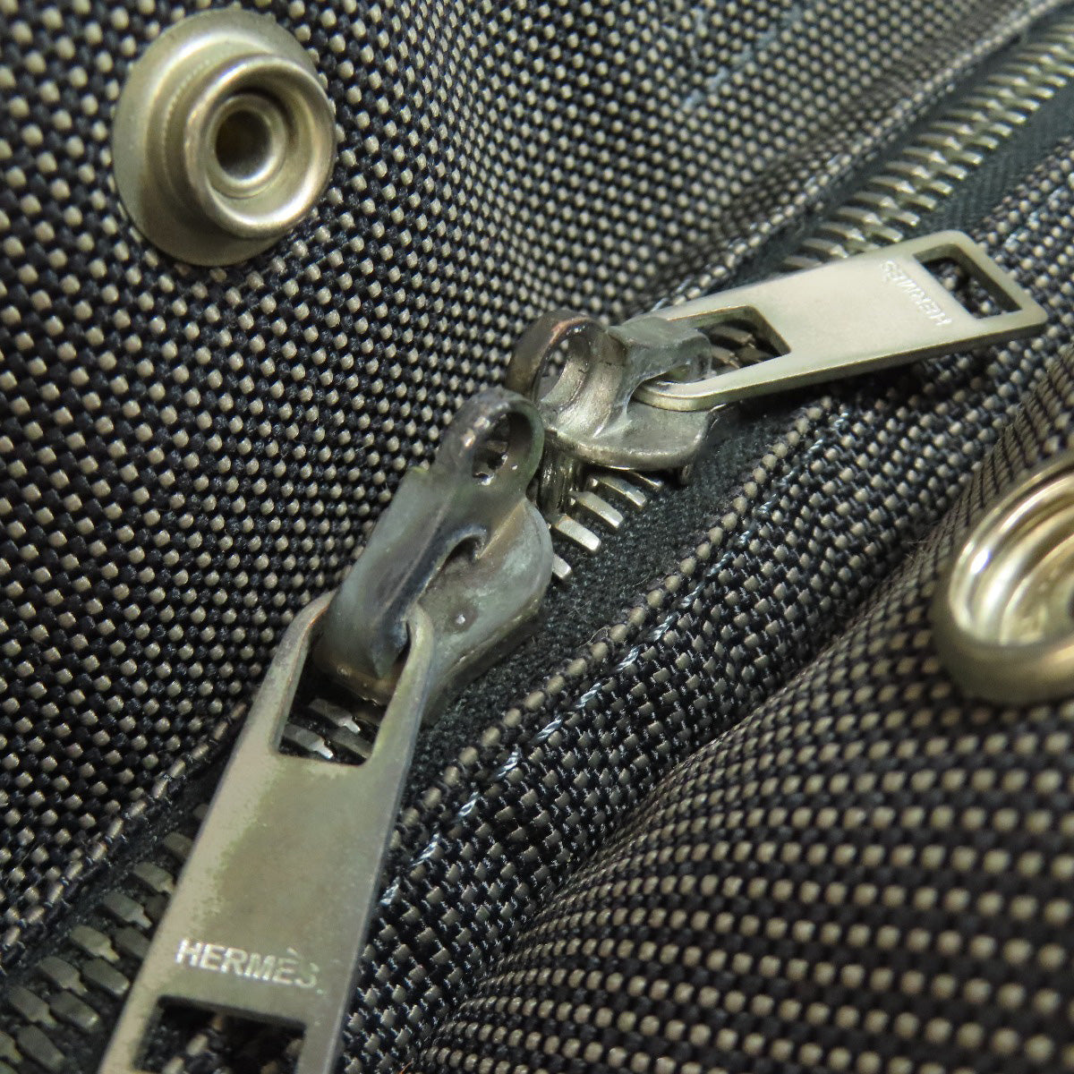 HERMES Backpack canvas gray Her Line add PM