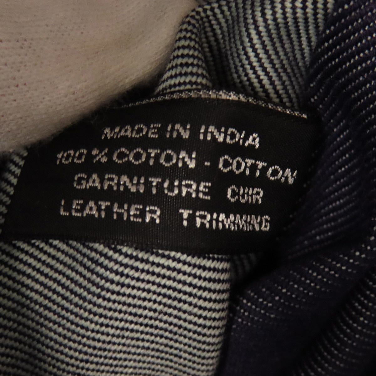 HERMES Tote Bag canvas Navy Calicut