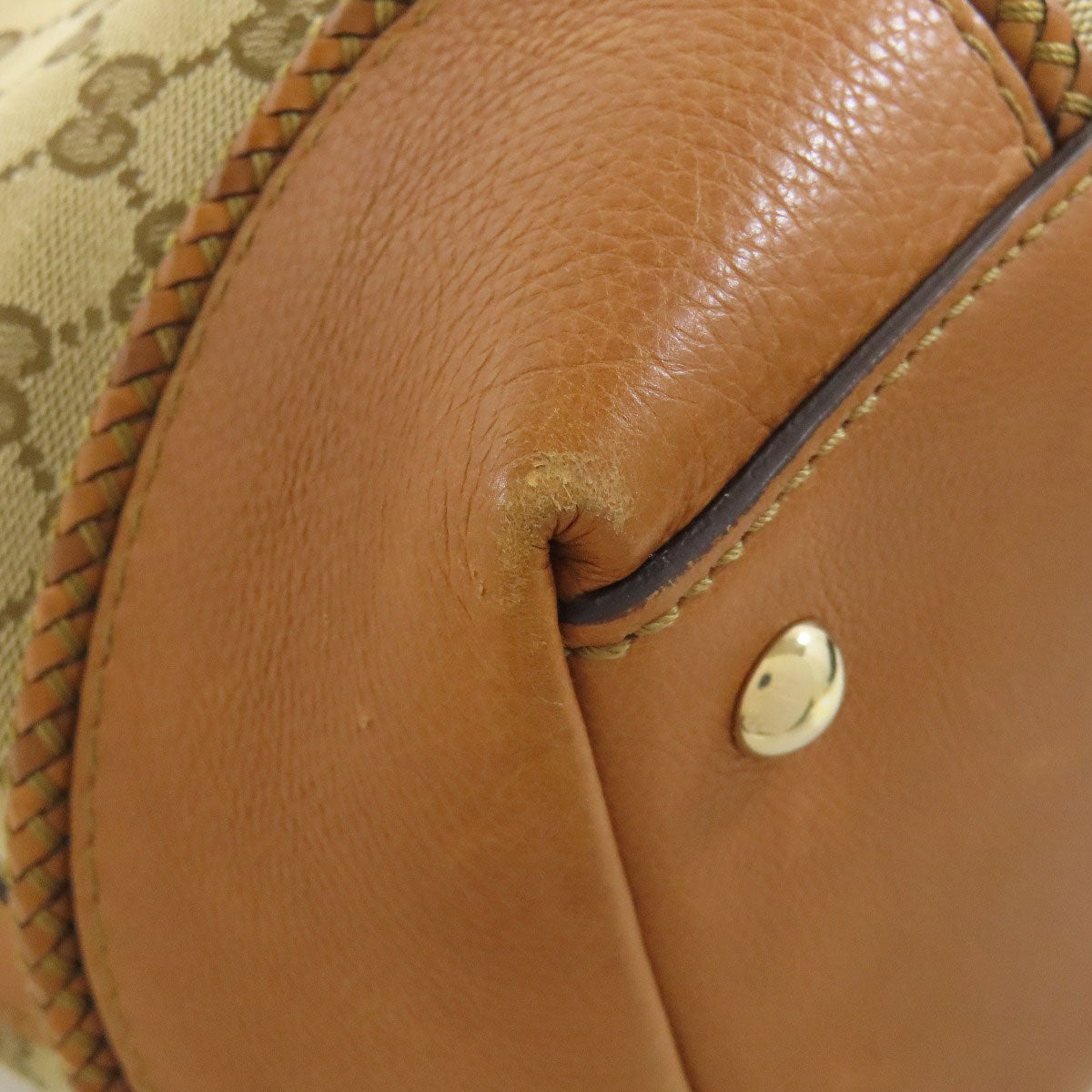 GUCCI Tote Bag 257023 canvas Brown GG Marrakech