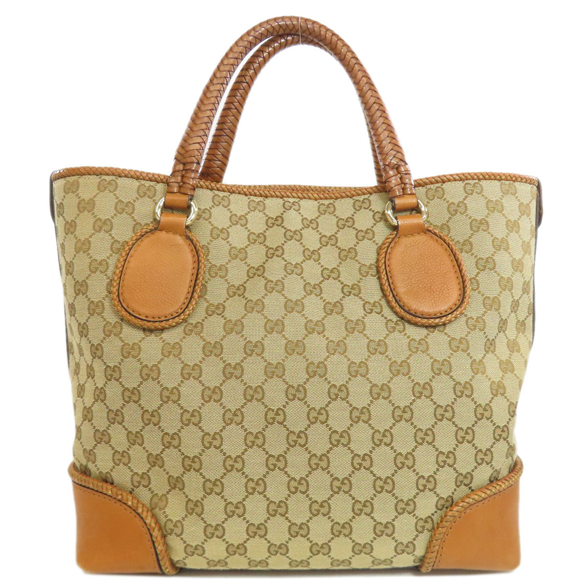 GUCCI Tote Bag 257023 canvas Brown GG Marrakech
