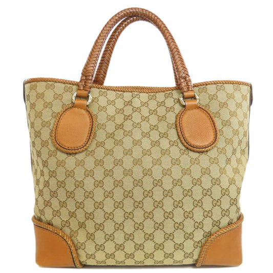 GUCCI Tote Bag 257023 canvas Brown GG Marrakech