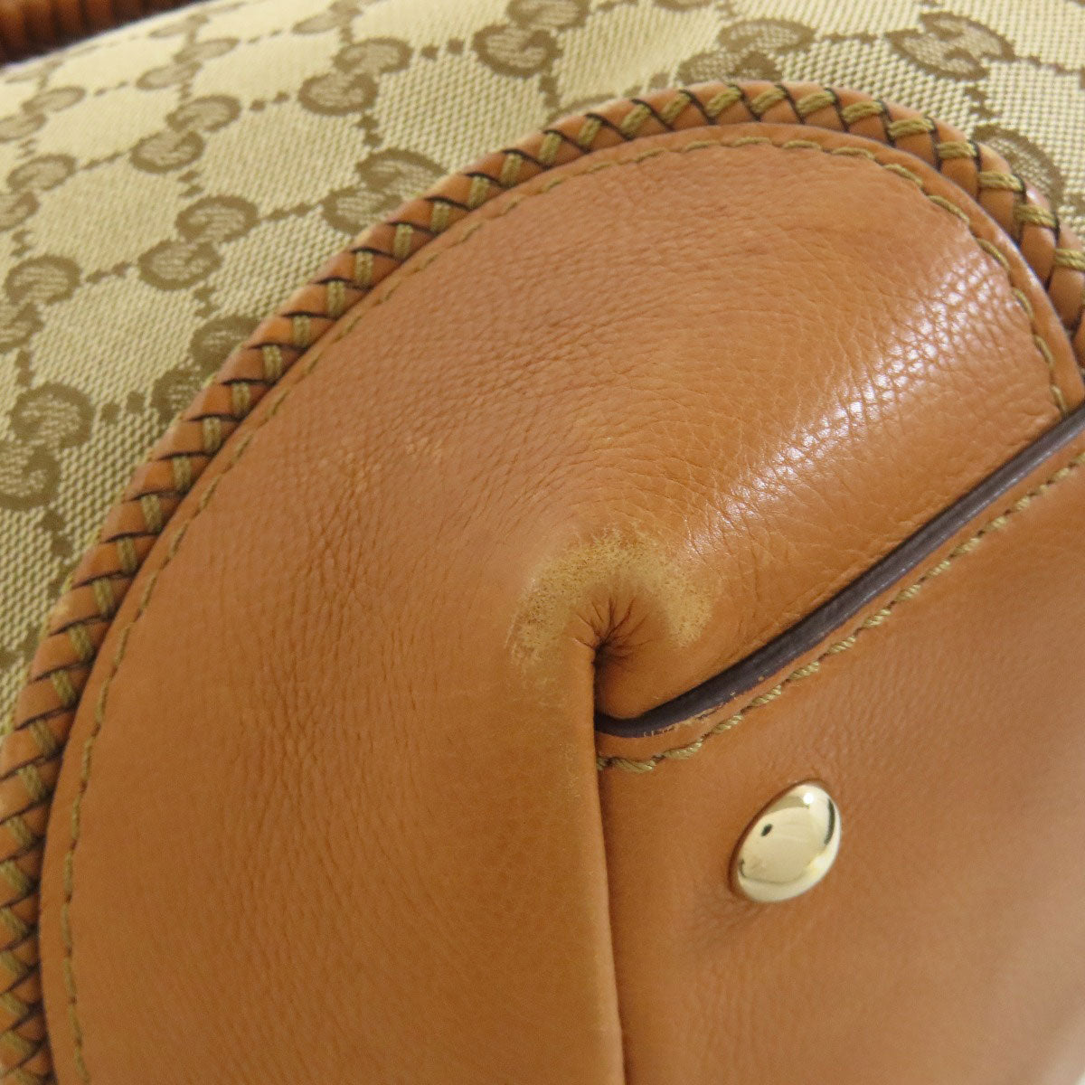 GUCCI Tote Bag 257023 canvas Brown GG Marrakech