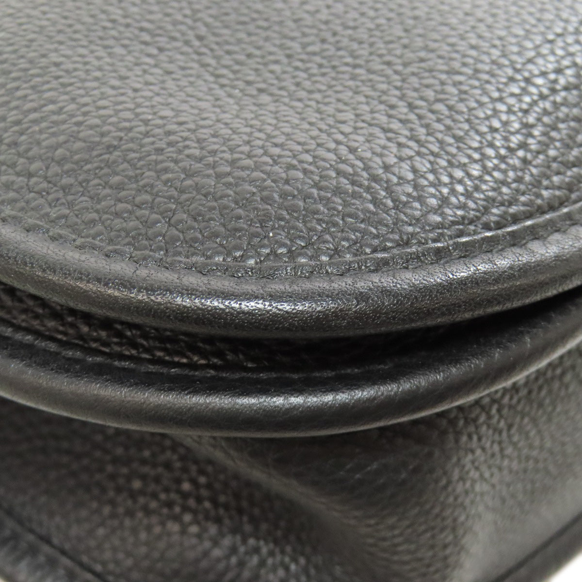 HERMES Shoulder Bag Taurillon Clemence black Evelyn 3 PM SilverMetal