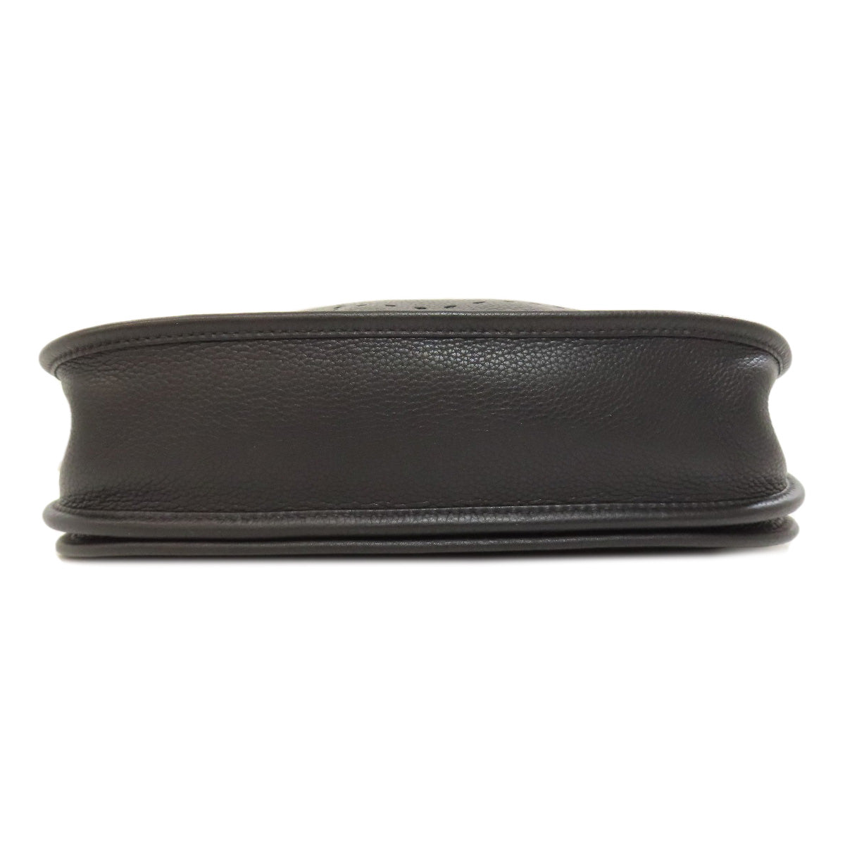 HERMES Shoulder Bag Taurillon Clemence black Evelyn 3 PM SilverMetal