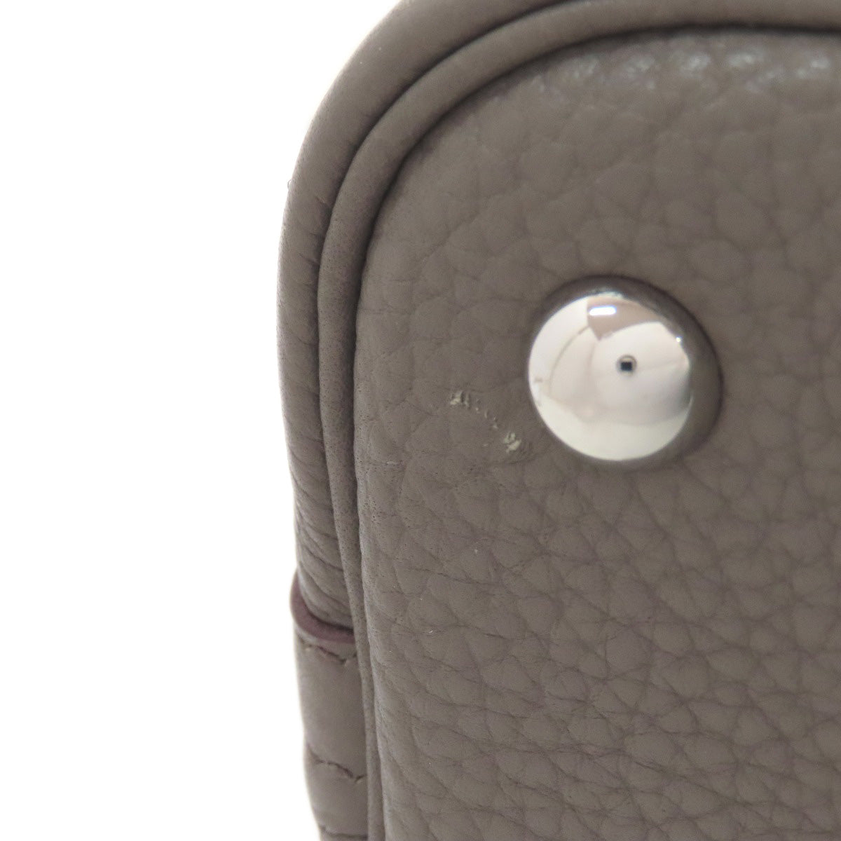 HERMES Handbag Taurillon Clemence gray Bolide 31 SilverMetal