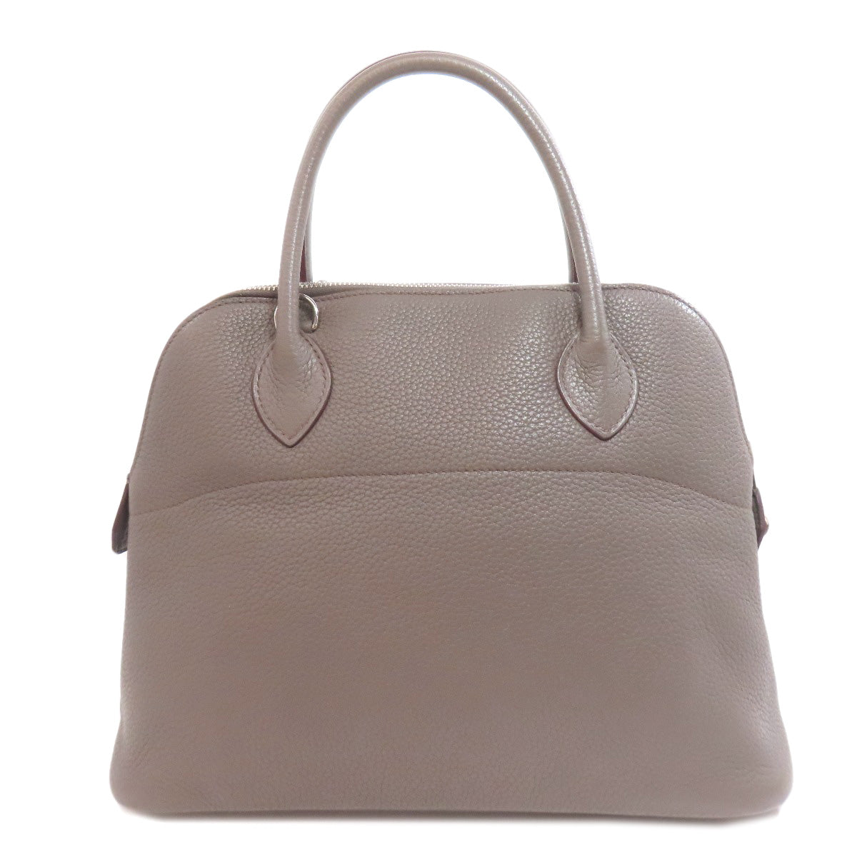 HERMES Handbag Taurillon Clemence gray Bolide 31 SilverMetal