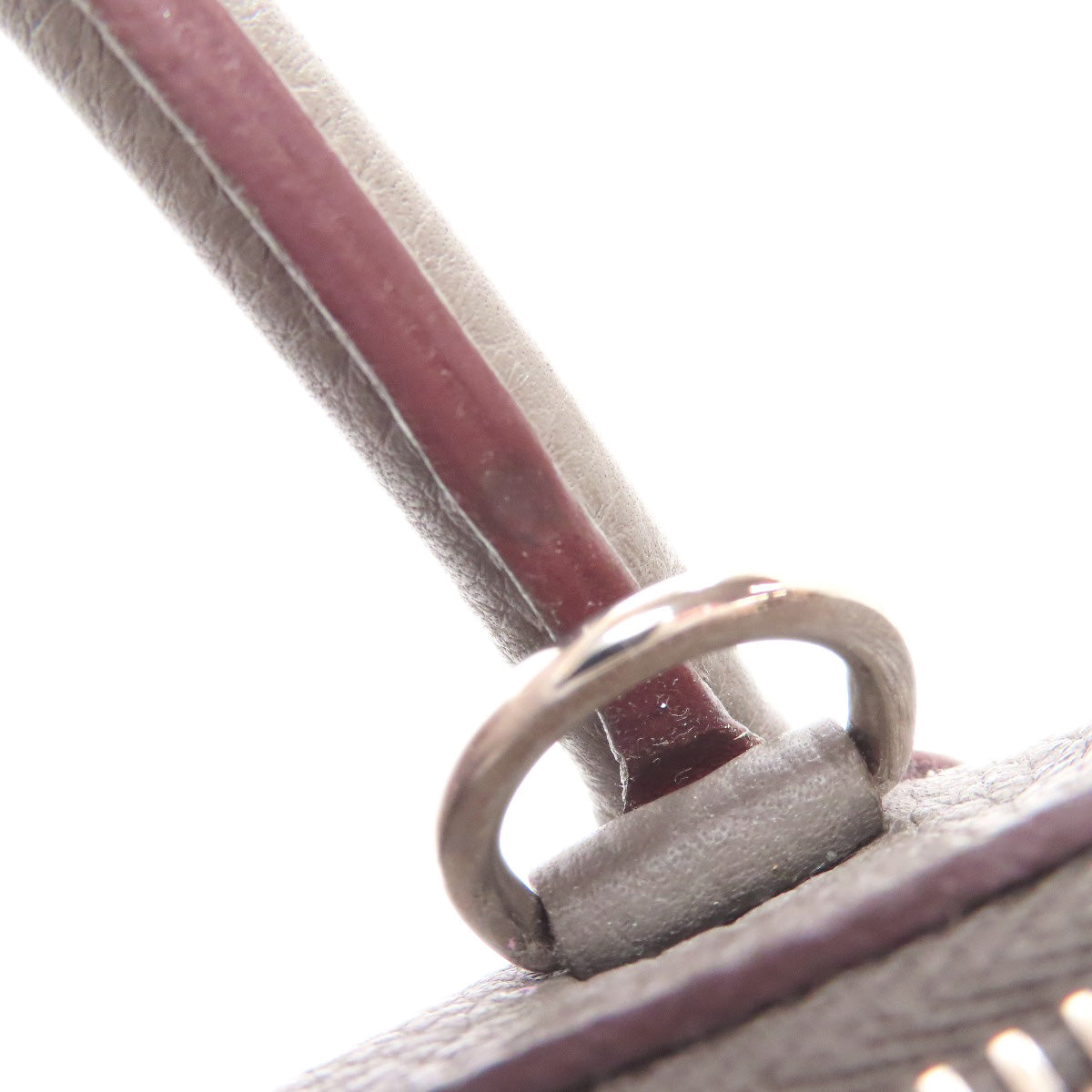 HERMES Handbag Taurillon Clemence gray Bolide 31 SilverMetal