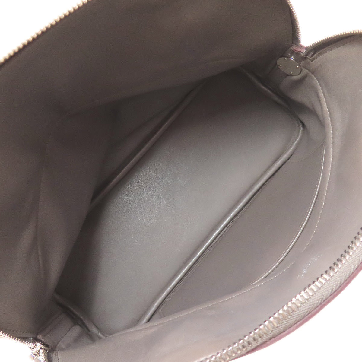 HERMES Handbag Taurillon Clemence gray Bolide 31 SilverMetal