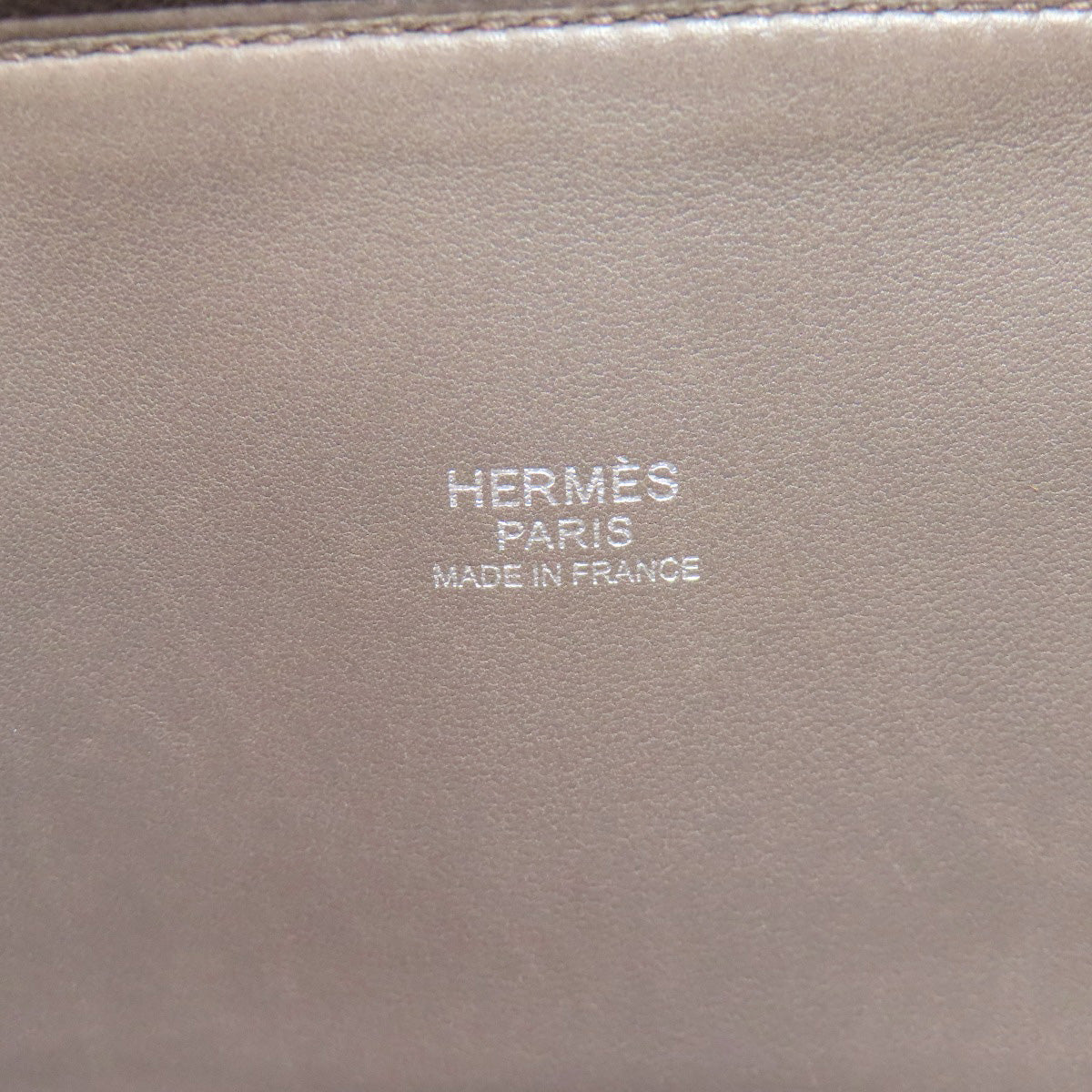 HERMES Handbag Taurillon Clemence gray Bolide 31 SilverMetal