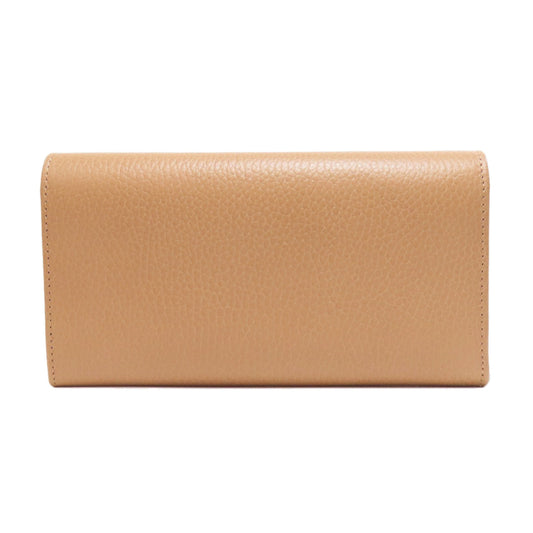 GUCCI Long Wallet Purse 615524 leather beige Interlocking G outlet