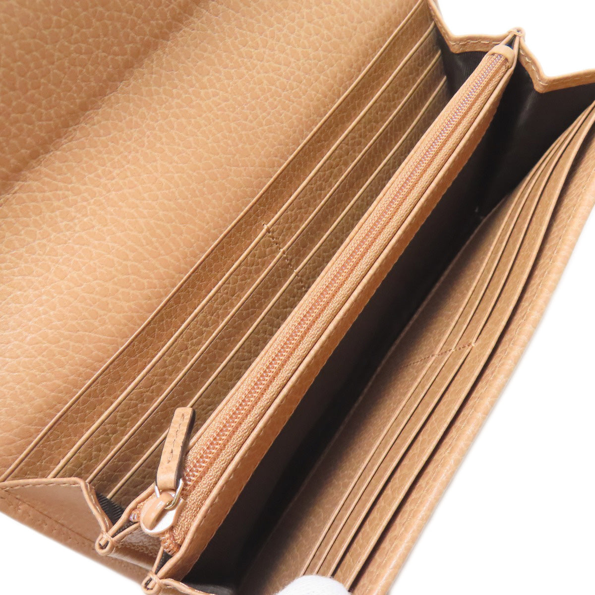 GUCCI Long Wallet Purse 615524 leather beige Interlocking G outlet