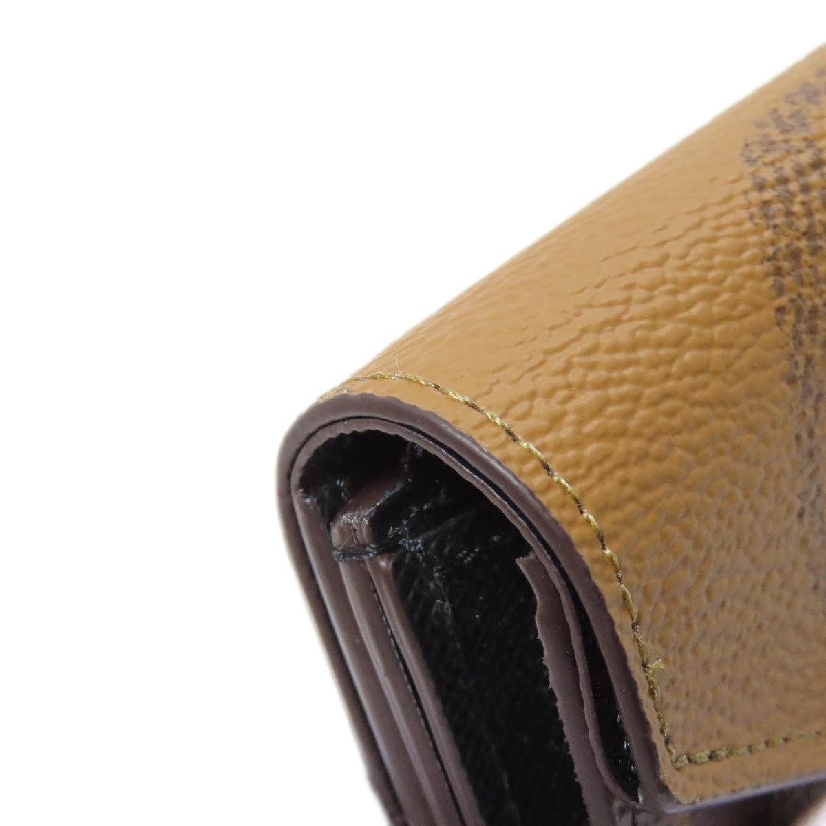 LOUIS VUITTON Bifold Wallet M80725 Monogram reverse Brown Portefeuille Zoe