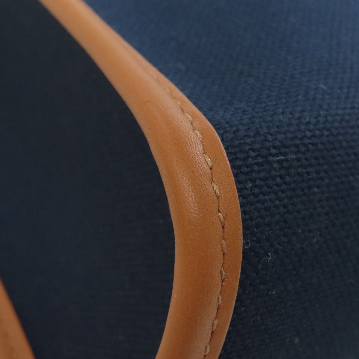 HERMES Handbag Towar Officche Navy VINYL