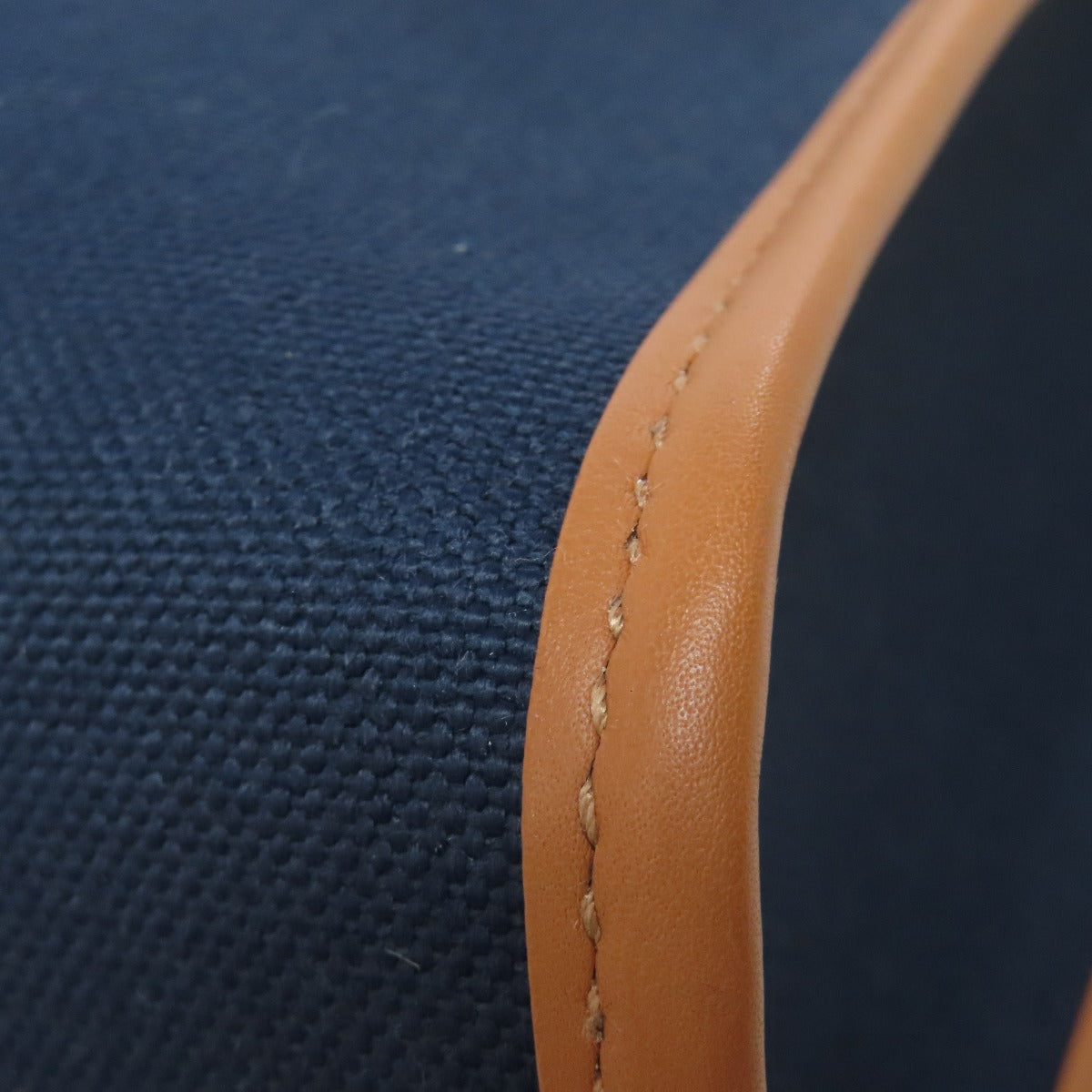 HERMES Handbag Towar Officche Navy VINYL