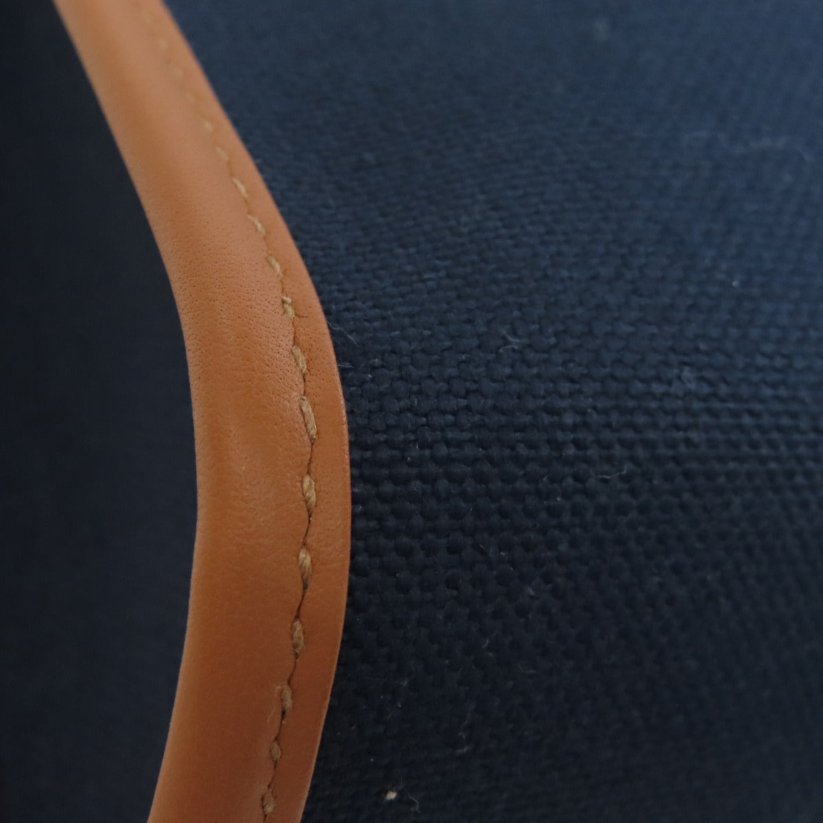 HERMES Handbag Towar Officche Navy VINYL