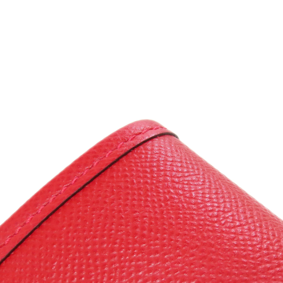 HERMES Handbag Epsom Red Garden Party TPM SilverMetal