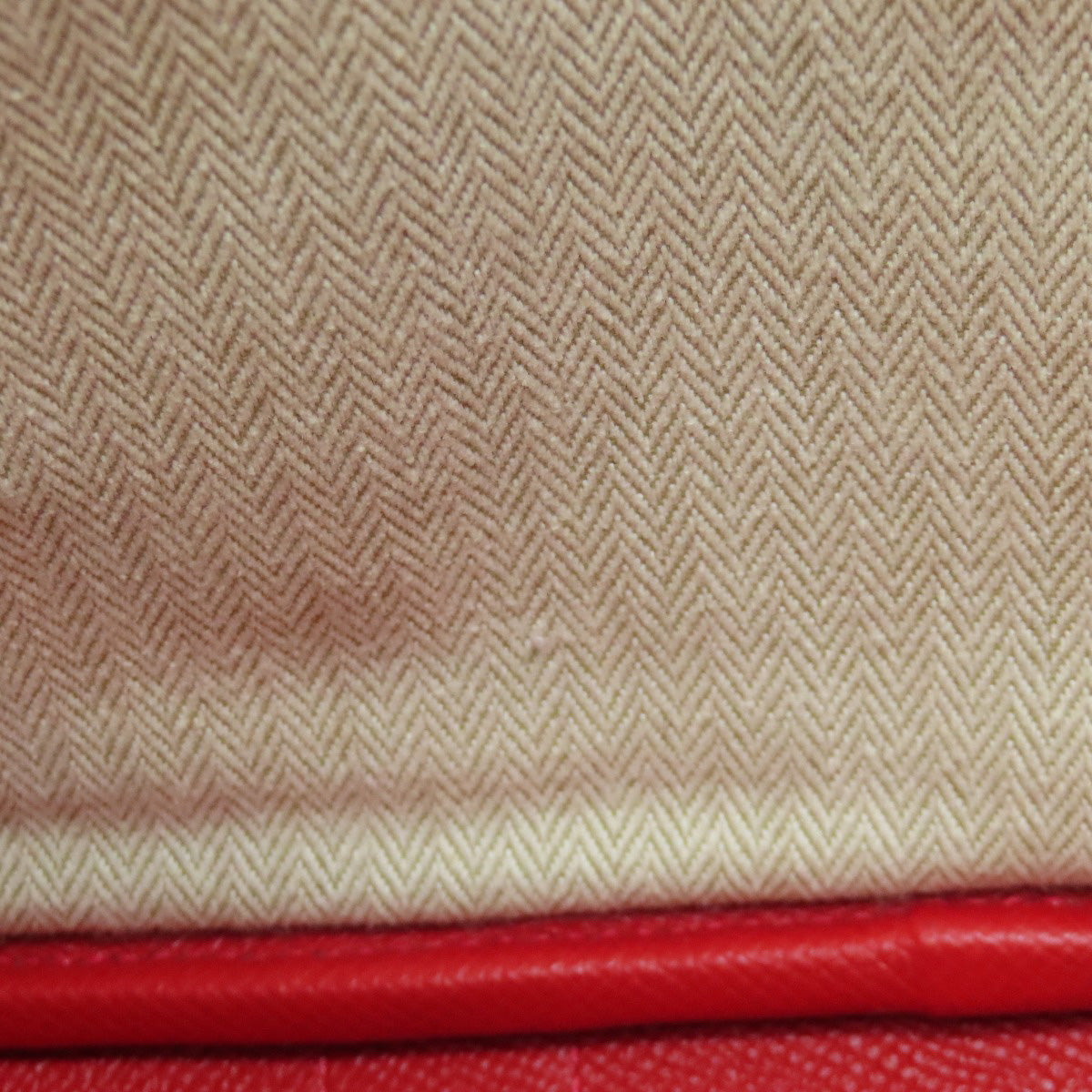 HERMES Handbag Epsom Red Garden Party TPM SilverMetal