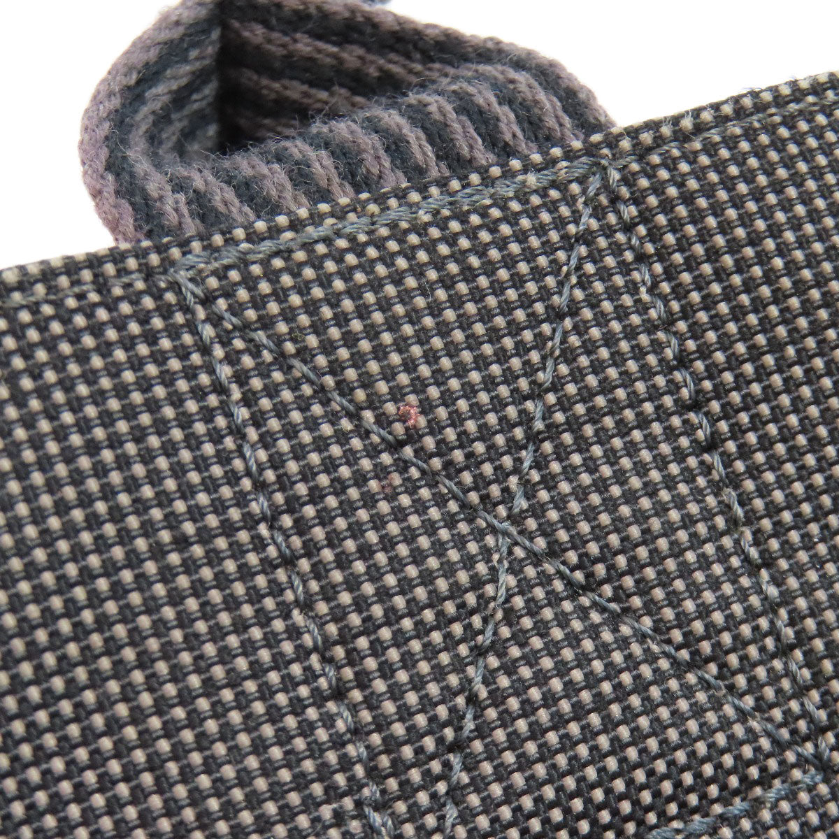 HERMES Handbag canvas gray Her LinePM