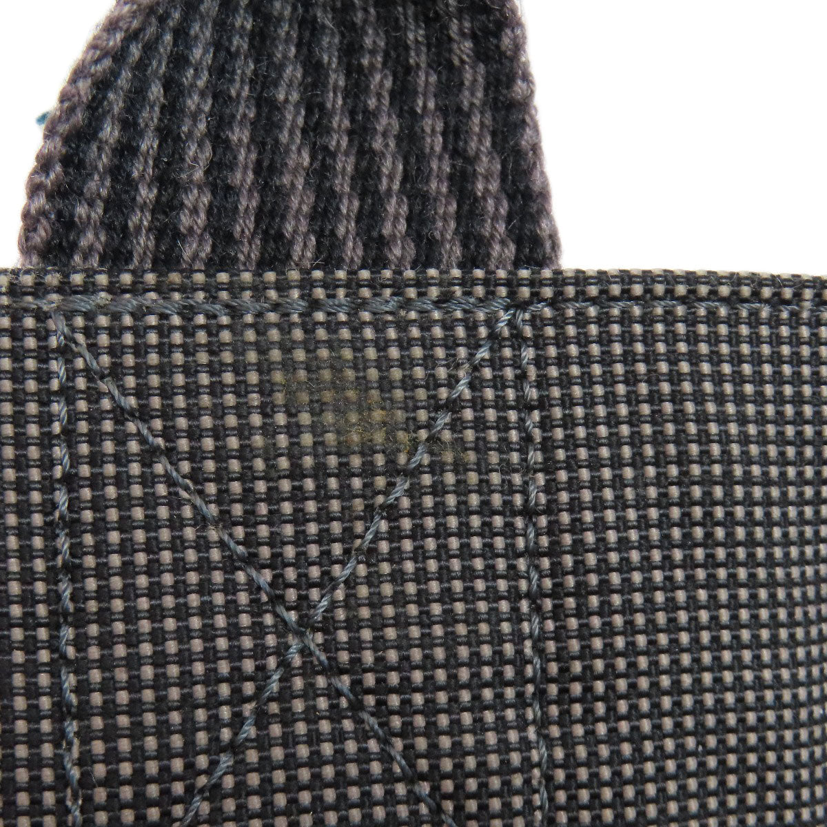 HERMES Handbag canvas gray Her LinePM