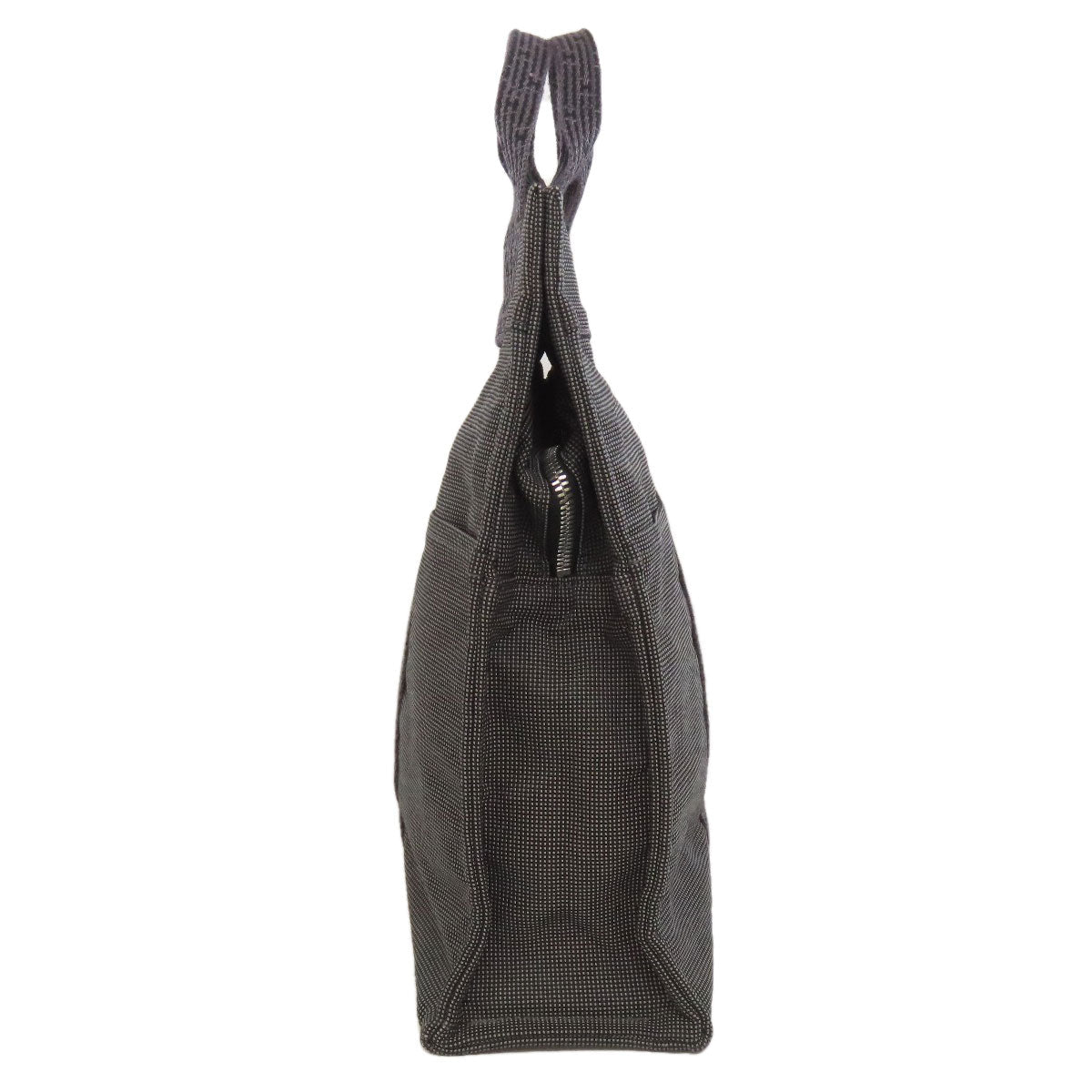 HERMES Handbag canvas gray Her LineMM