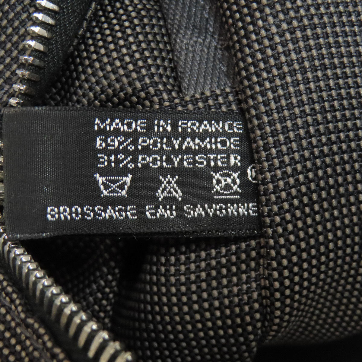 HERMES Handbag canvas gray Her LineGM